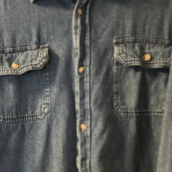 Wrangler denim button down size XLT - Picture 2 of 4
